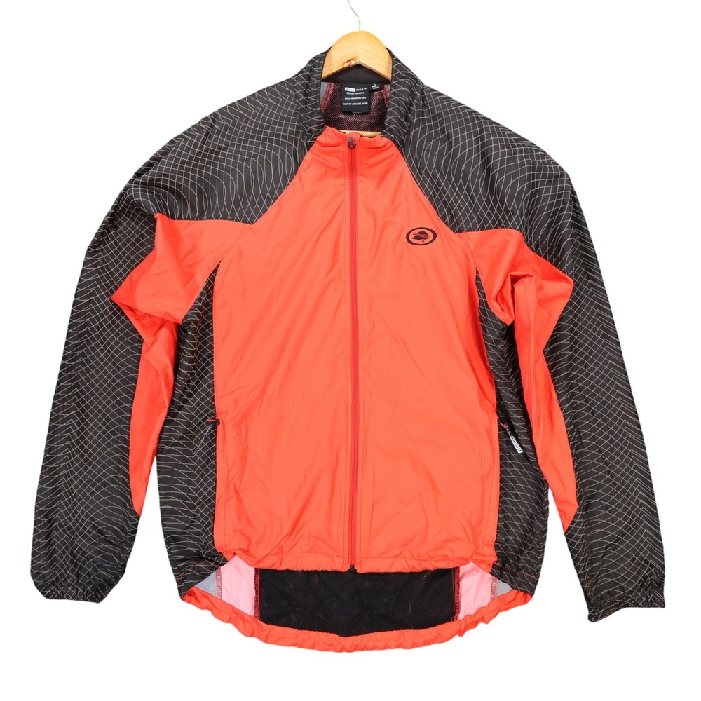 IllumiNite Cycling Jacket Mens‎ Large Red Excellent Reflective
